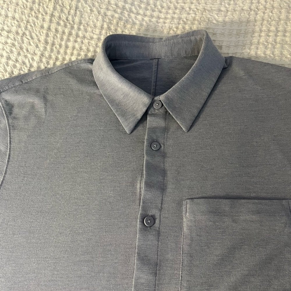 Lululemon Commission Long Sleeve Shirt Rover Commission Gray Size L